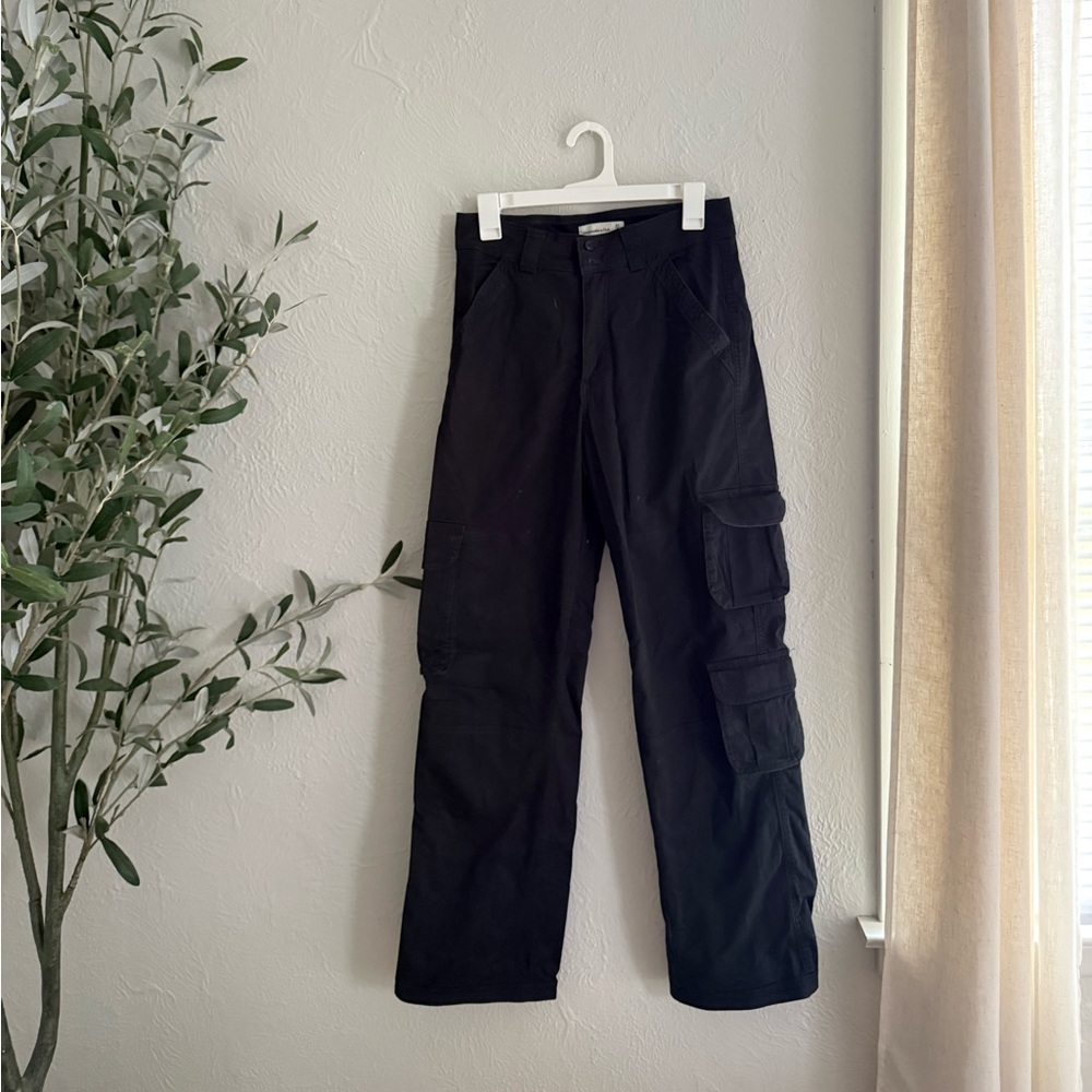 Abercrombie & Fitch Black Cargo Pants